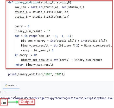 Image result for Sum Binary Numbers Python