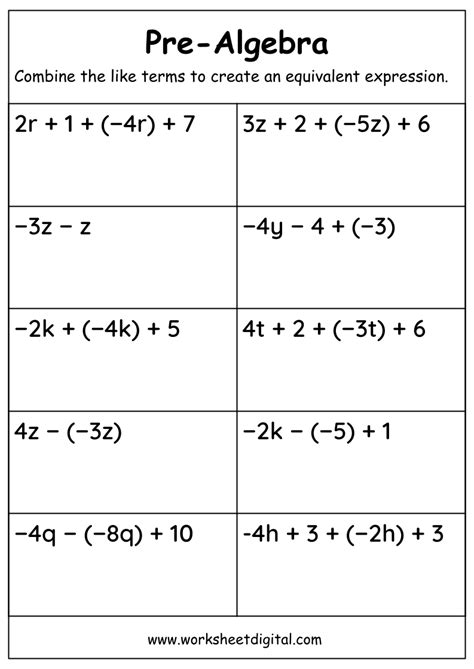 Résultat d’images pour Basic Algebra Activity