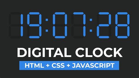 Image result for Digital Clock HTML/CSS JS