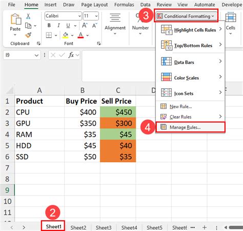 Image result for Clear Conditional Formatting Excel