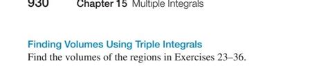 Image result for Finding Volume Using Triple Integrals