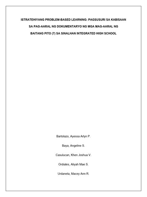 Image result for Problem Based Learning Syntax