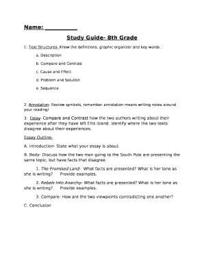 8th Grade Study Guide に対する画像結果
