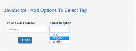 Image result for JavaScript Select Option