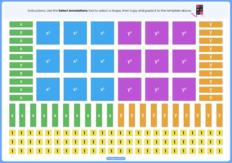 Algebra Tiles Paper Copy に対する画像結果