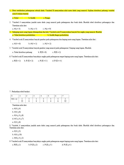 Image result for Variabel Acak