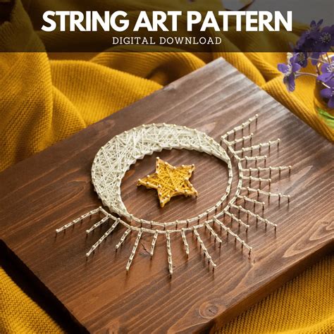 Image result for String Art Pattern Moon