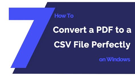 Image result for Convert PDF to CSV File