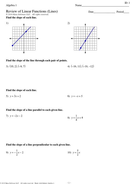 Image result for Linear Functions Worksheet