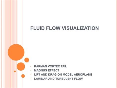 Flow Visualization के लिए छवि परिणाम