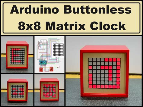 Arduino Buttonless LED Matrix Clock with ADXL335 sensor | Arduino ...