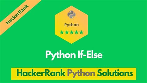 Image result for Python If Else HackerRank