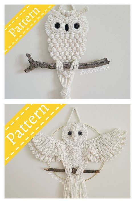 Macrame Owl Wall Hanging Tutorial に対する画像結果