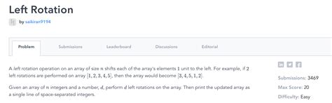 Image result for Left Rotation HackerRank Solution in Python