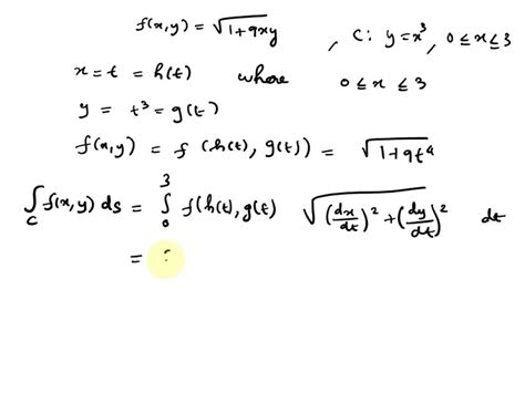 Toradh íomhá ar Finding Line Integral of a Scalar Function