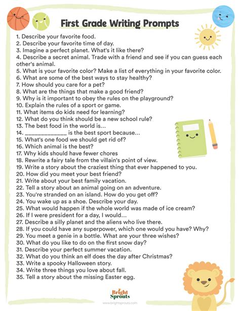 Image result for Free Writing Prompts Worksheets