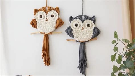Macrame Owl Wall Hanging Tutorial に対する画像結果