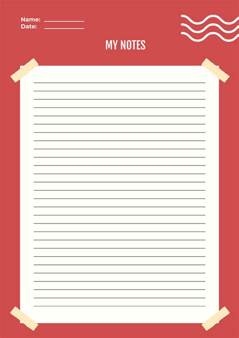 Image result for Note Paper Template