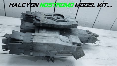 Alien Nostromo Halcyon 1/960 Scale Model Kit Close Look! - YouTube
