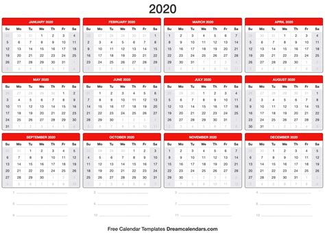 Blank Calendar 2020 に対する画像結果