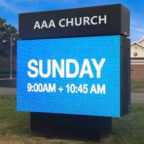Leadleds 68in Custom Led Sign Funny Church Signs Full Color High Visib
