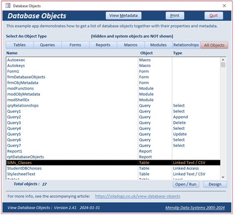 Image result for Access Database Objects
