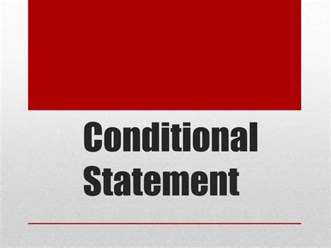 Image result for Conditional Statement Technology