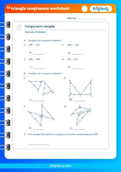 Image result for Triangle Congruence Worksheet Answer Key Back Side