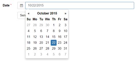 Toradh íomhá ar Date PICKER HTML