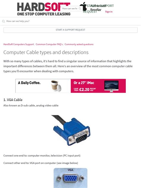 Image result for Computer Cable Types
