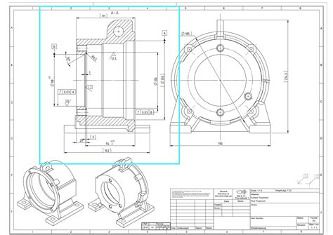 Toradh íomhá ar Engineering Part Drawing