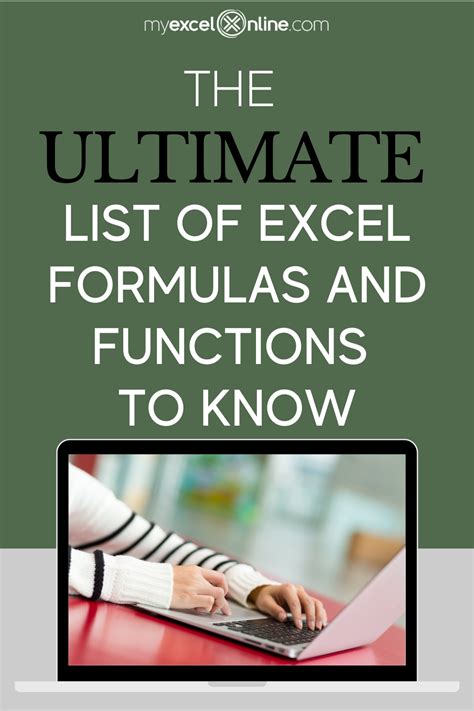 Image result for Excel Formulas and Functions