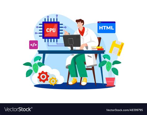 Toradh íomhá ar Computer Scientist Drawing