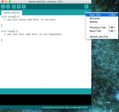 Image result for Arduino IDE Tab