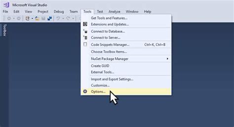 Image result for Project Menu Visual Studio
