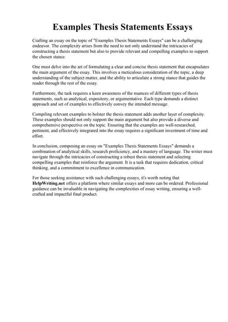 Easy Thesis Statement Examples に対する画像結果