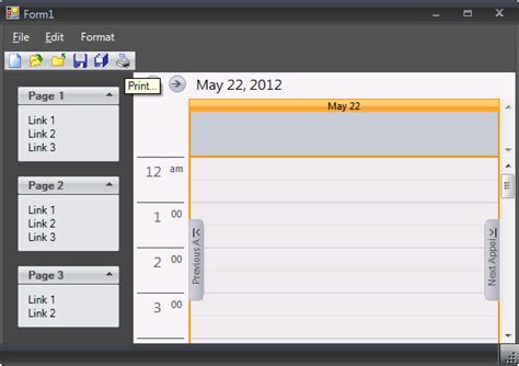Image result for Windows Forms UI Status Style