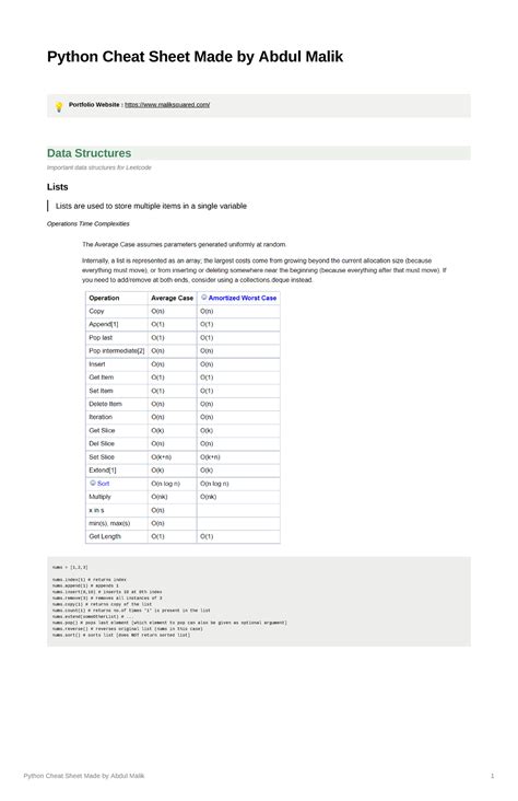 Image result for HackerRank Python Cheat Sheet