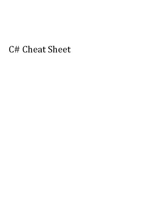 C Programming Cheat Sheet に対する画像結果