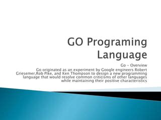 Image result for Go Computer Language