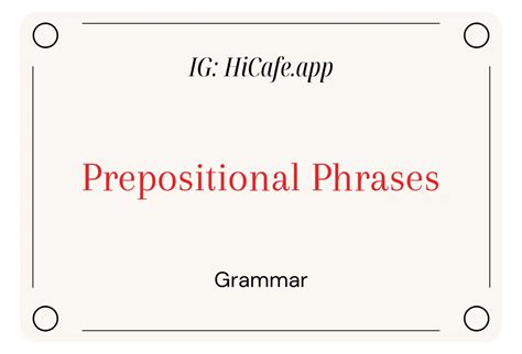 Image result for Prepositional Phrase Structure Rules