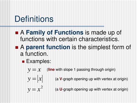 Image result for Function Families Explained