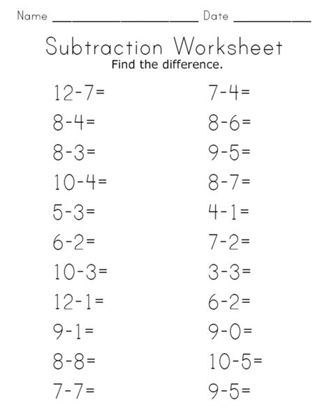 Free Printable Basic Math Worksheets に対する画像結果