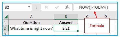 Image result for Excel Today Function