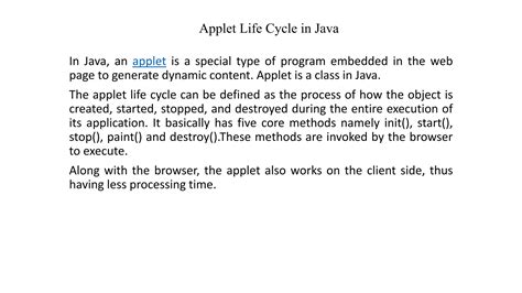 Afbeeldingsresultaten voor Life Cycle of Applet in Java