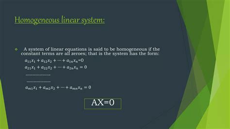 Toradh íomhá ar Homogeneous Linear Equations in Matrix