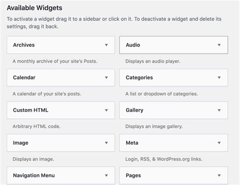 Image result for WordPress Widgets