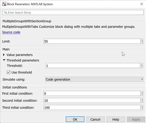 Image result for Sel Block in MATLAB