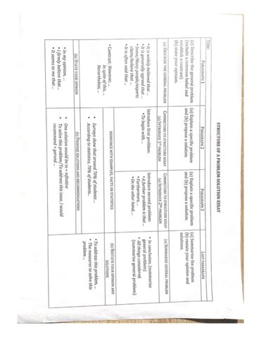 Bildergebnis für Problem and Solution Essay Structure Worksheet