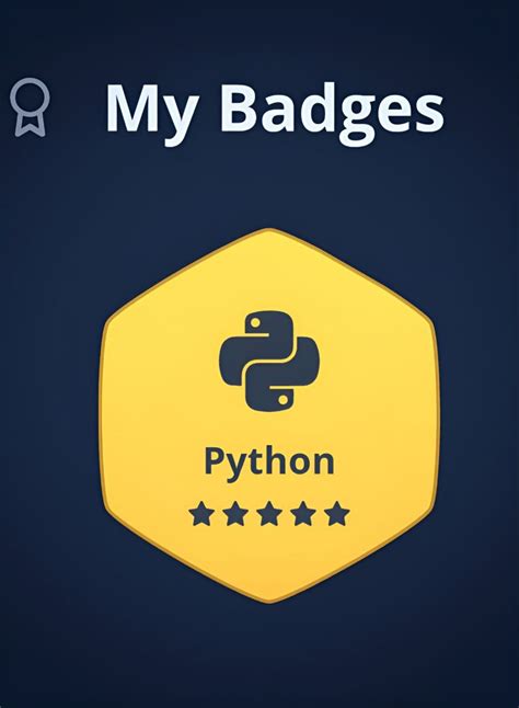 Image result for Python HackerRank Badge